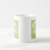 Liebe in Sage Green Kaffeetasse (Mittel)