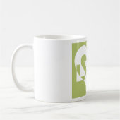 Liebe in Sage Green Kaffeetasse (Links)