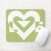 Liebe in Sage Green Mousepad (Mit Mouse)