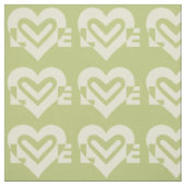 Liebe in Sage Green Stoff (Muster)