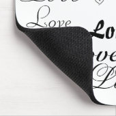 Liebe in Schwarz-Weiß-Mousepad Mousepad (Ecke)