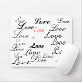Liebe in Schwarz-Weiß-Mousepad Mousepad (Mit Mouse)