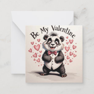 Liebe in Schwarzweiß Mitteilungskarte