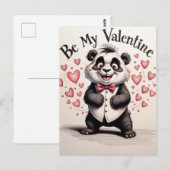 Liebe in Schwarzweiß Postkarte (Vorne/Hinten)