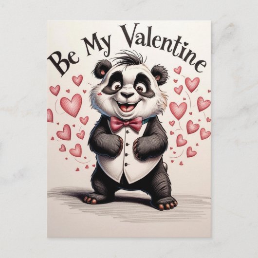 Liebe in Schwarzweiß Postkarte (Vorderseite)