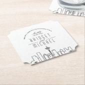 Liebe in Seattle | City Skyline Willkommen Untersetzer (angewinkelt)