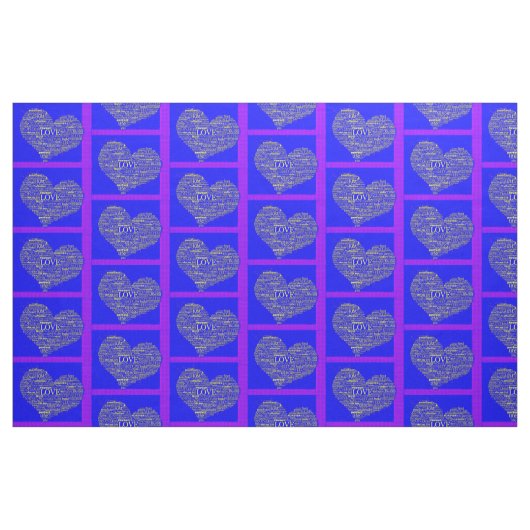 Liebe...in so vielen Wörtern Stoff (Fat Quarter (45,7 x 55,9 cm))