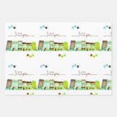 Liebe in Städten - Set zum Umpacken von Papier (Vorderseite 2)