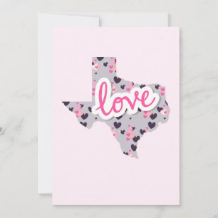 Liebe in Texas - Valentinstag Feiertagskarte
