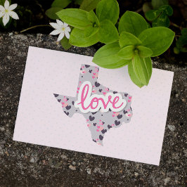 Liebe in Texas - Valentinstag Urlaub Postkarte