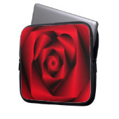 Liebe in verschleierter Form - Das Herz einer Rose Laptopschutzhülle (Vorderseite Links)