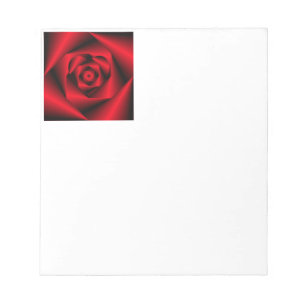 Liebe in verschleierter Form - Das Herz einer Rose Notizblock