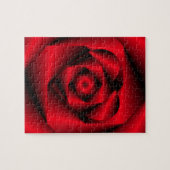 Liebe in verschleierter Form - Das Herz einer Rose Puzzle (Horizontal)