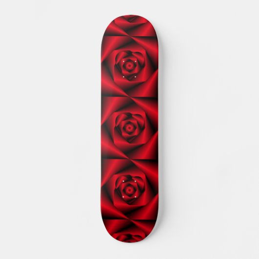 Liebe in verschleierter Form - Das Herz einer Rose Skateboard (Vorderseite)