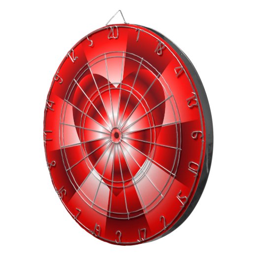 Liebe in verschleierter Form - Rote Strahlung Dartscheibe (Vorderseite rechts)