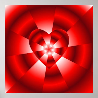 Liebe in verschleierter Form - Rote Strahlung Poster