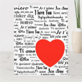 Liebe in vielen Sprachen Karte (Rückseite)