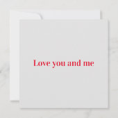 Liebe in vielen Sprachen Karte (Rückseite)