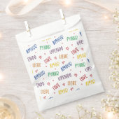Liebe in vielen Sprachen Rainbow Fevor Bags Geschenktütchen (Ausgeschnitten)