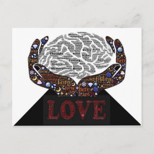 Liebe in vielen Worten Postkarte