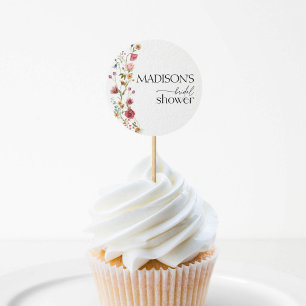 Liebe in voller Blüte, Wildflower-Junggesellinnena Runder Aufkleber