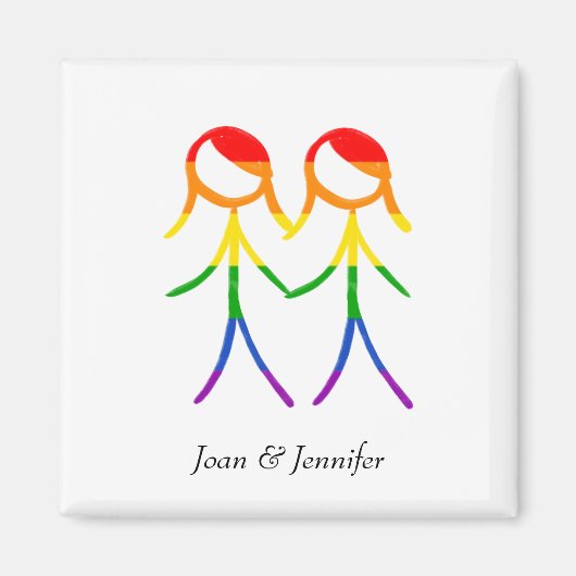 Liebe in Vollfarbe Magnet (Vorne)