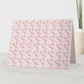 Liebe in Watercolor - Muster eines Whimsikherzes Karte (Rückseite)