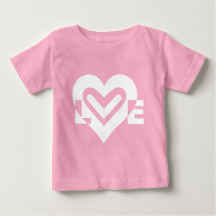 Liebe in Weiß Baby T-shirt