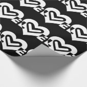 Liebe in Weiß Geschenkpapier (Ecke)