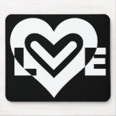 Liebe in Weiß Mousepad (Vorne)