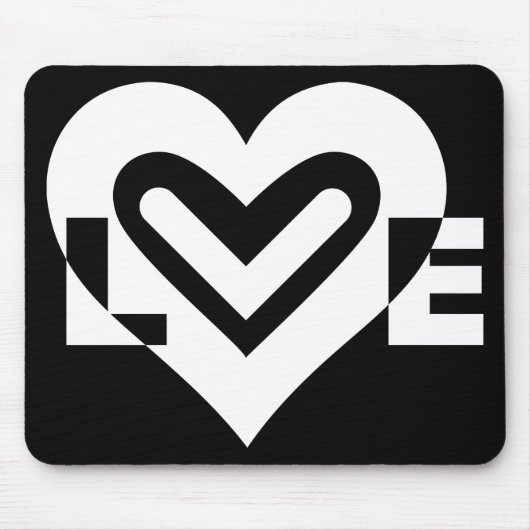 Liebe in Weiß Mousepad (Vorne)