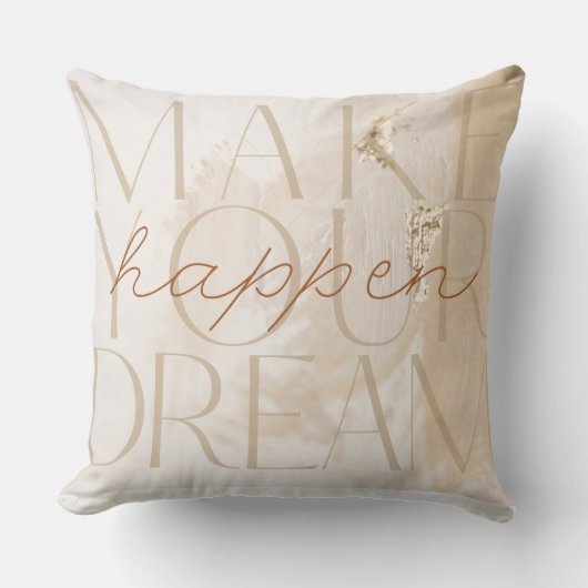 Liebe in weißem Script mit dem Thread für Herz-ben Kissen (Vorderseite)