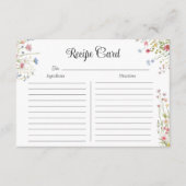 Liebe in Wildblume Rezeptionskarten Begleitkarte (Vorderseite)
