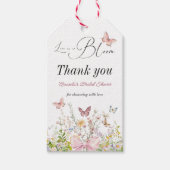 Liebe in Wildblume Rosa Brautparty Geschenkanhänger (Vorderseite)