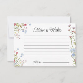 Liebe in Wildblume-Tipps und Wunschkarte