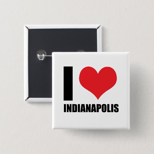 Liebe Indianapolis Button (Vorne & Hinten)