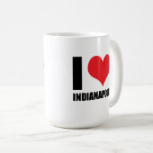 Liebe Indianapolis Kaffeetasse (VorderseiteRechts)