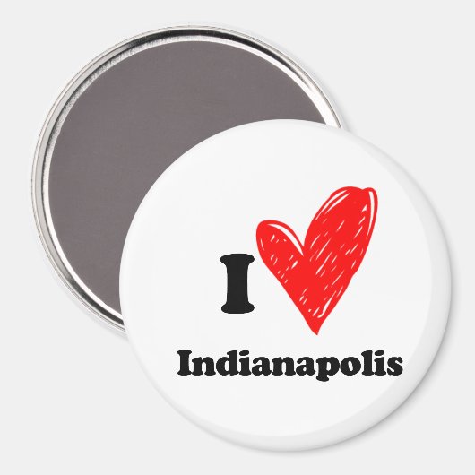 Liebe Indianapolis Magnet (Vorderseite/Rückseite)