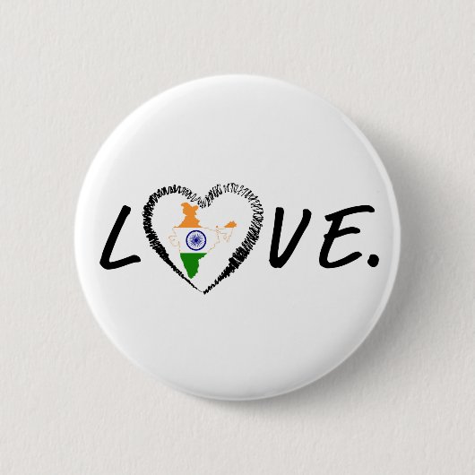 Liebe Indien Button (Vorderseite)