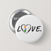 Liebe Indien Button (Vorne & Hinten)