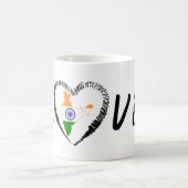 Liebe Indien Kaffeetasse (Mittel)