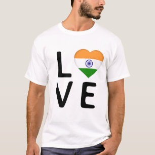 Liebe - Indische Flagge T-Shirt