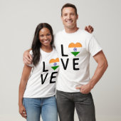Liebe - Indische Flagge T-Shirt (Unisex)