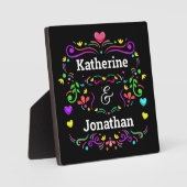 Liebe individuell angepasste Tabletop Easel Plaque Fotoplatte (Vorderseite)