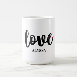 LIEBE Individuelle Name Tasse, Valentinstag Gesche Kaffeetasse