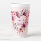 Liebe | INDIVIDUELLE NAME | Valentinstag Milchtasse (Vorderseite)