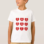 Liebe Indonesien Hemden, indonesische Kinderhemden T-Shirt (Vorderseite)
