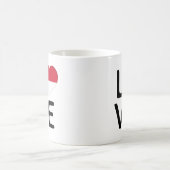 Liebe - Indonesische Flagge Kaffeetasse (Mittel)