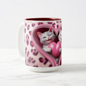 Liebe Infusion: Valentinstag Kaffee Tasse (Vorderseite Links)