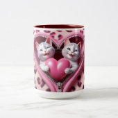 Liebe Infusion: Valentinstag Kaffee Tasse (Mittel)